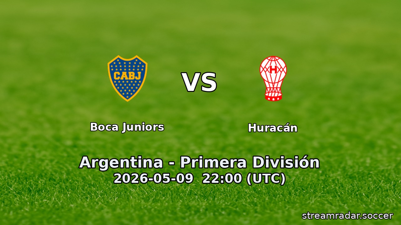Boca Juniors vs Huracán