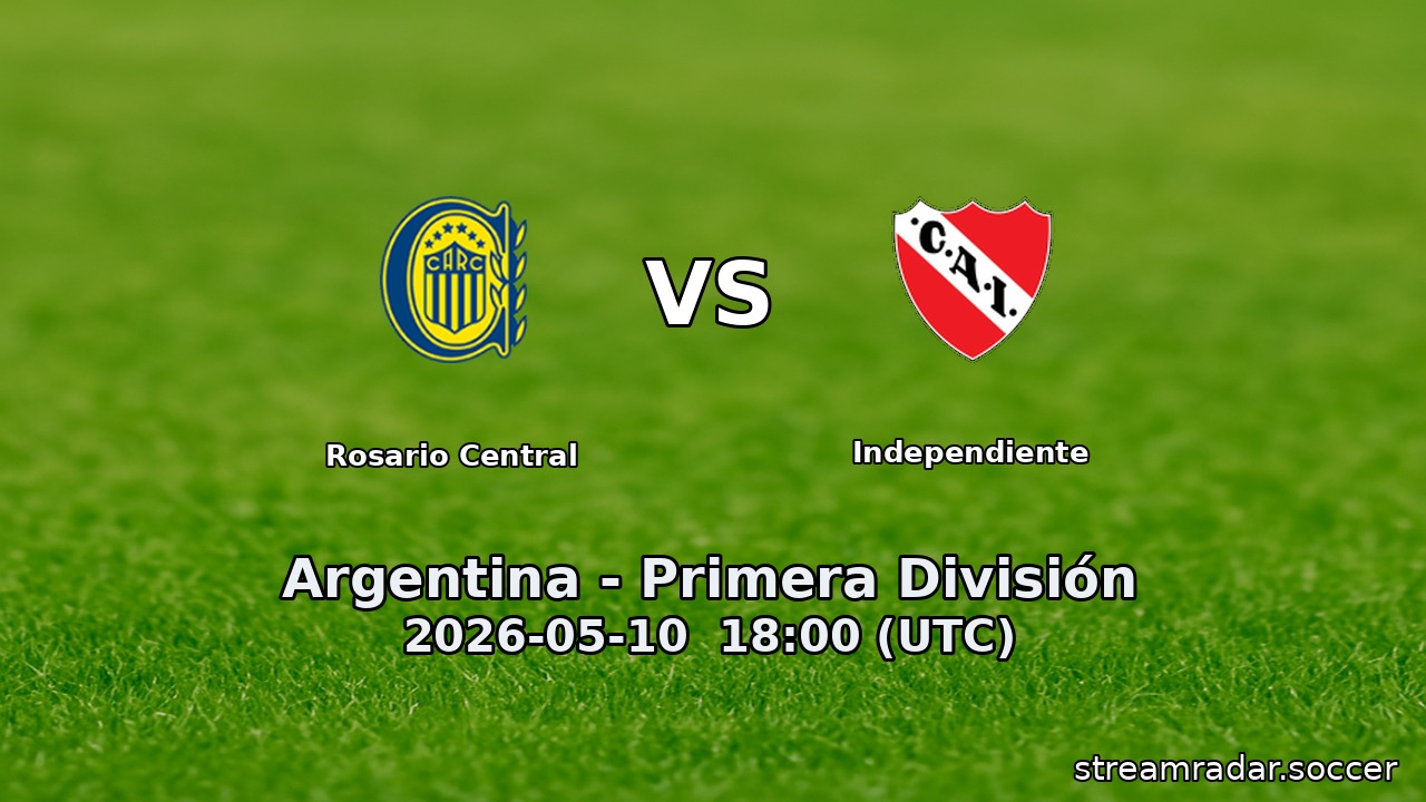 Rosario Central vs Independiente