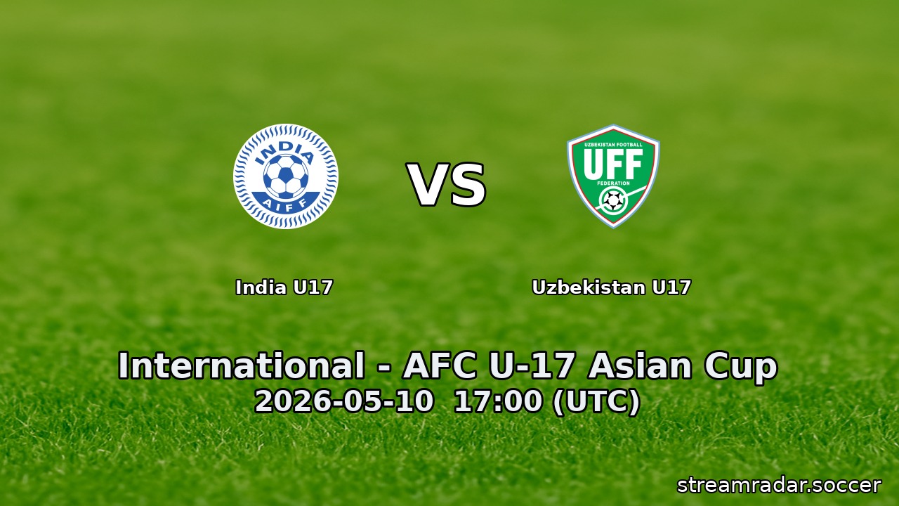 India U17 vs Uzbekistan U17