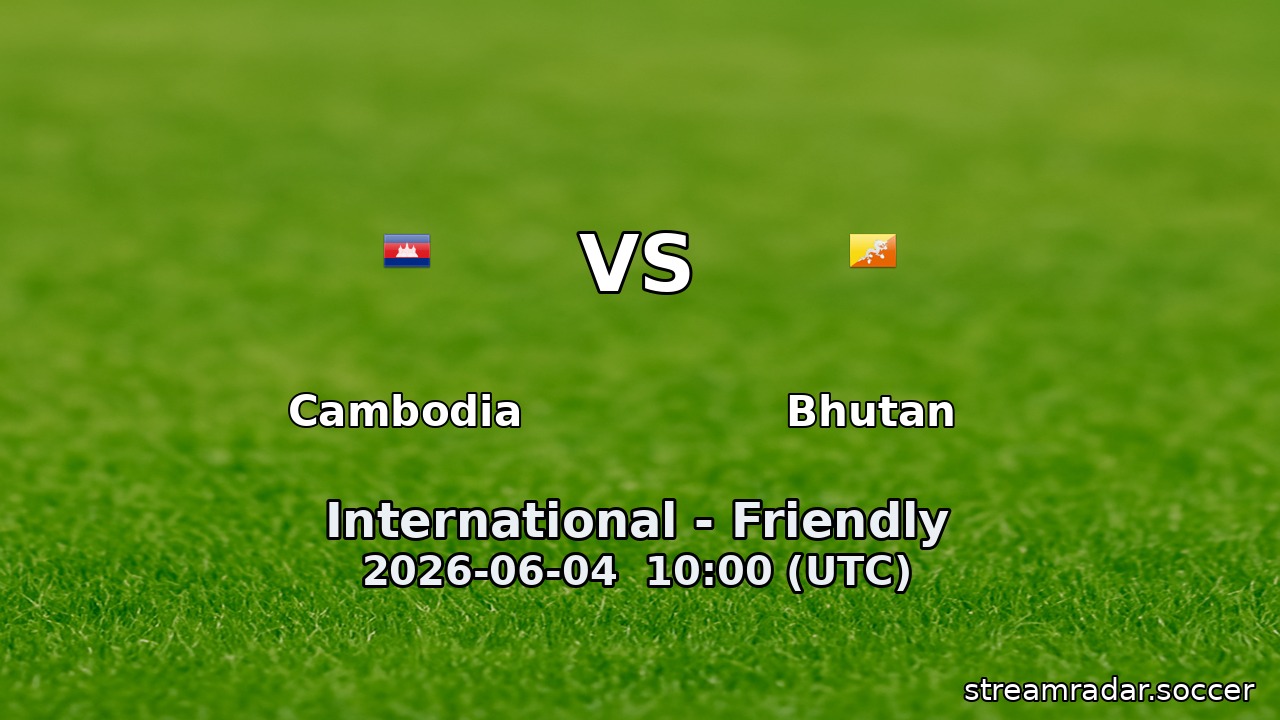 Cambodia vs Bhutan