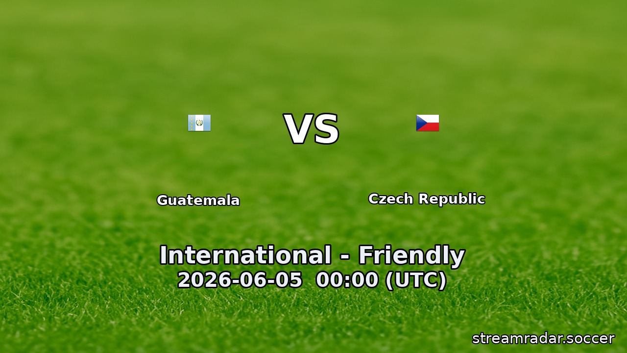 Guatemala vs Czech Republic