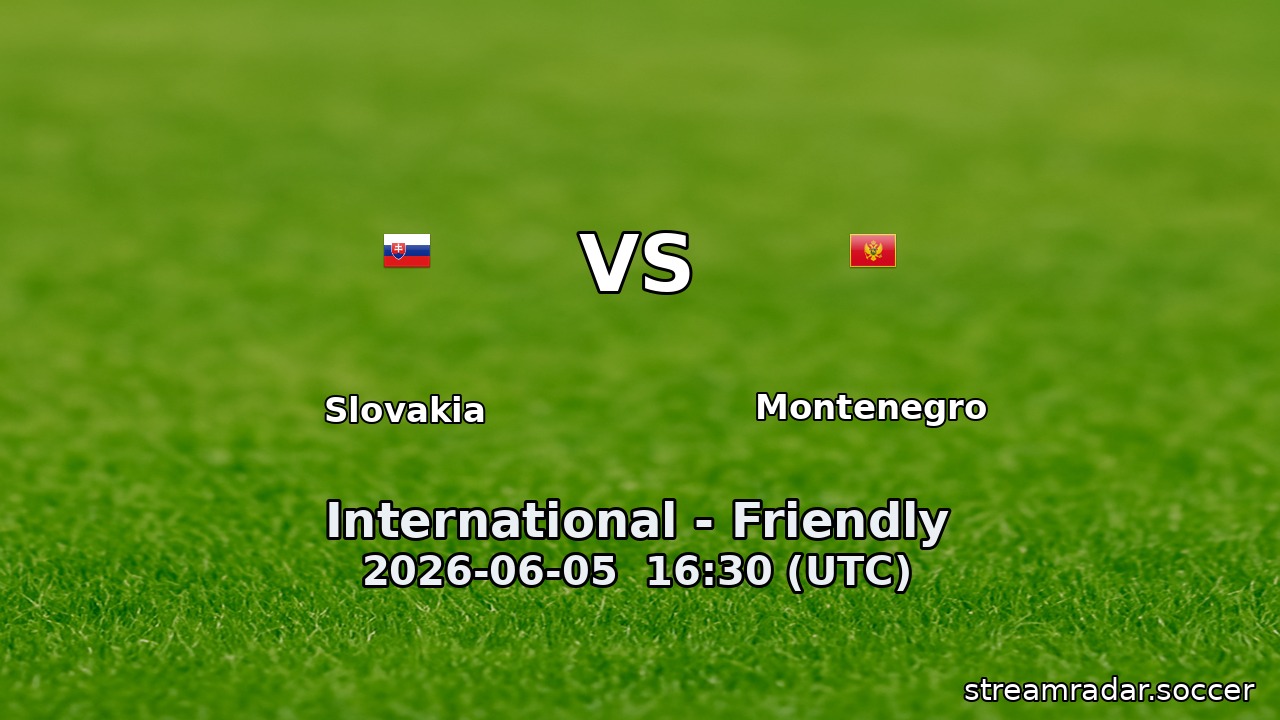 Slovakia vs Montenegro
