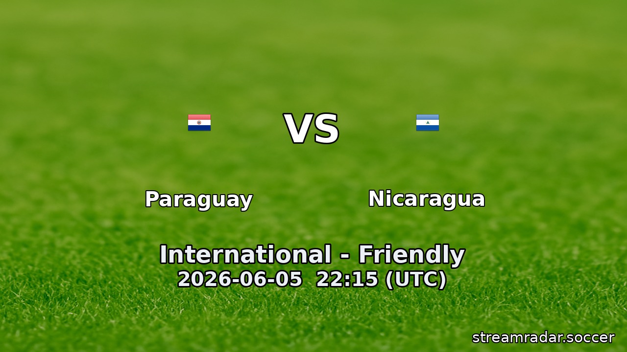 Paraguay vs Nicaragua