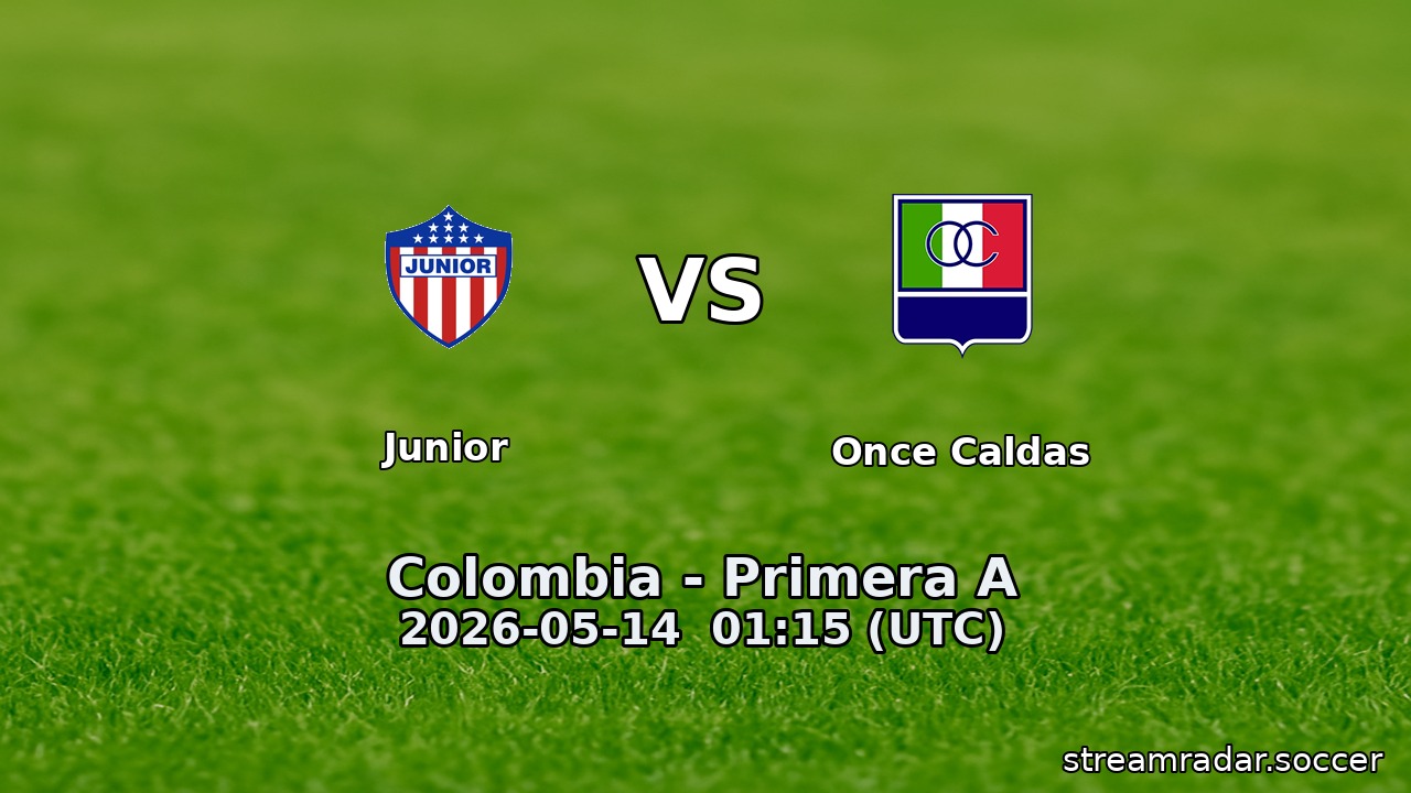 Junior vs Once Caldas