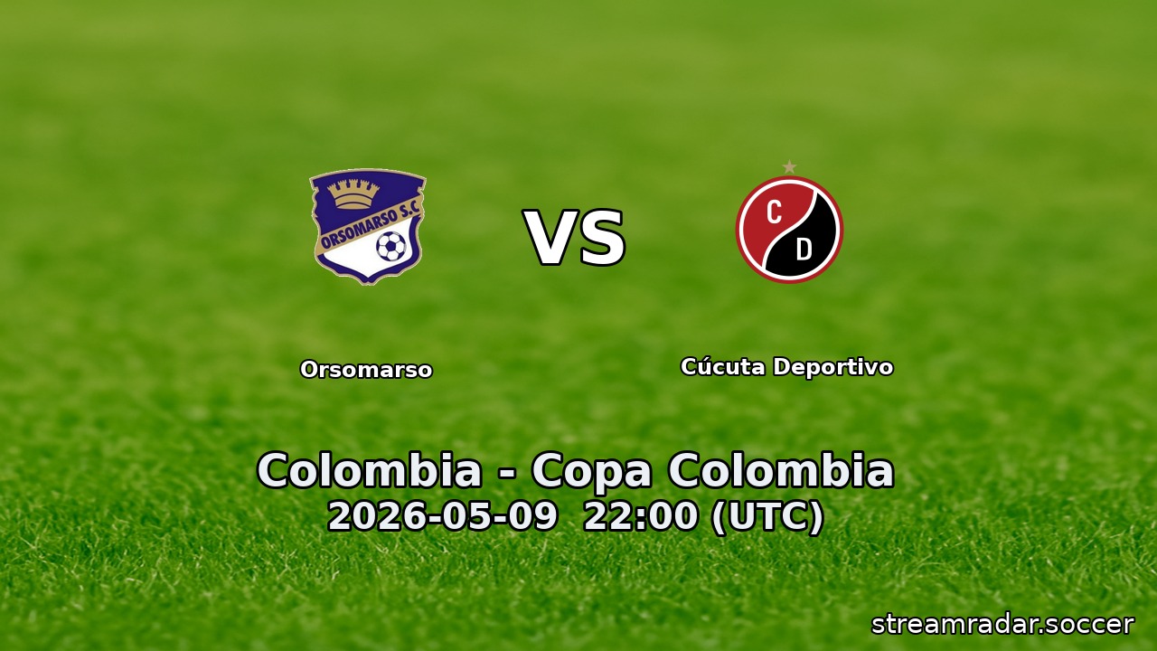 Orsomarso vs Cúcuta Deportivo