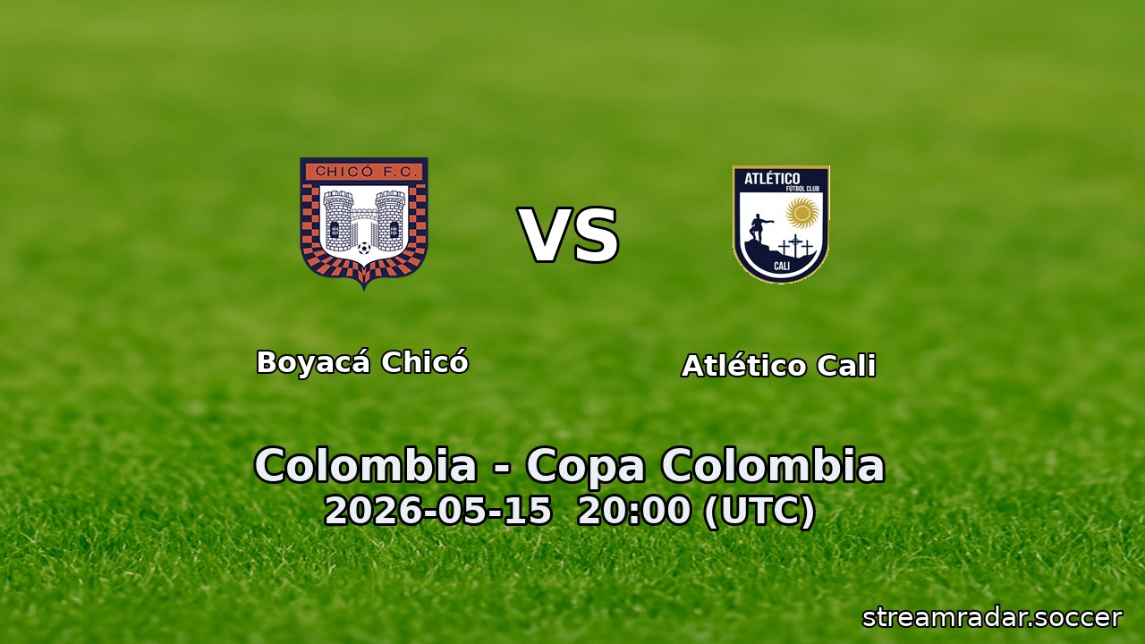 Boyacá Chicó vs Atlético Cali