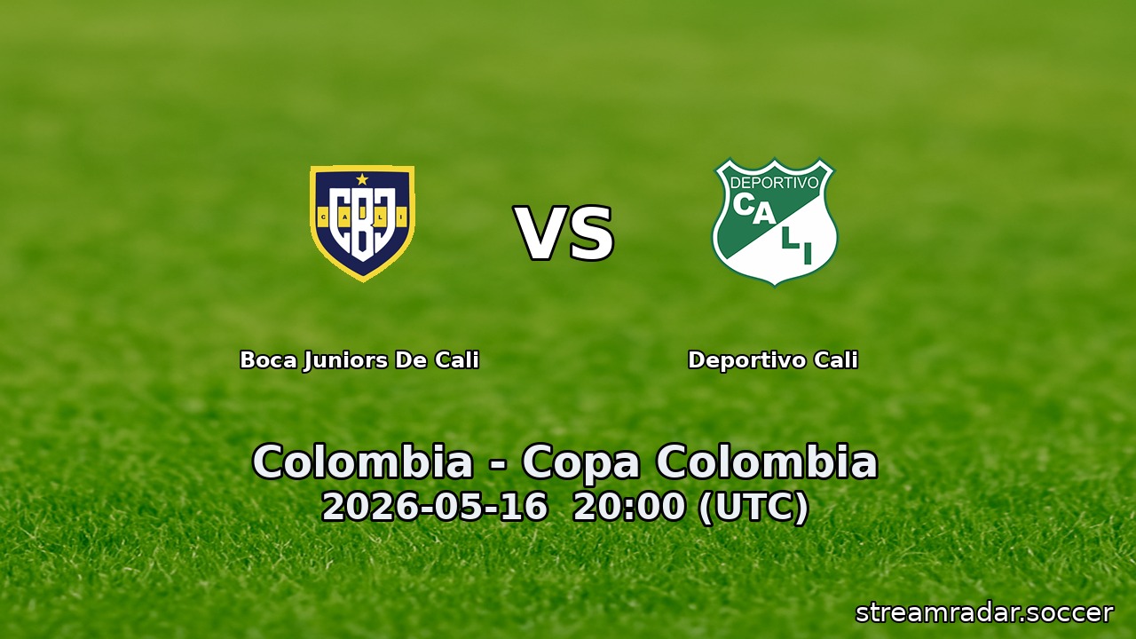 Boca Juniors De Cali vs Deportivo Cali