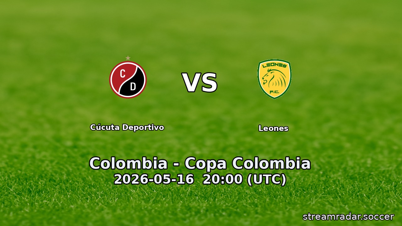 Cúcuta Deportivo vs Leones