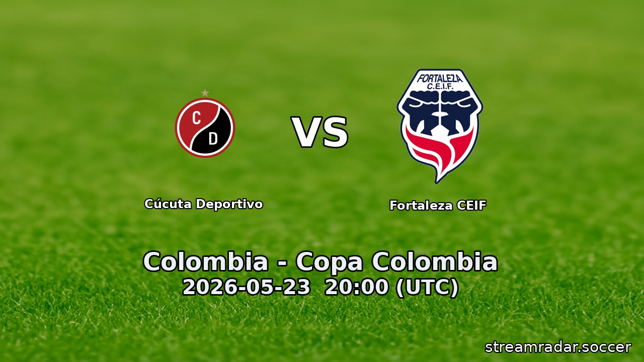 Cúcuta Deportivo vs Fortaleza CEIF