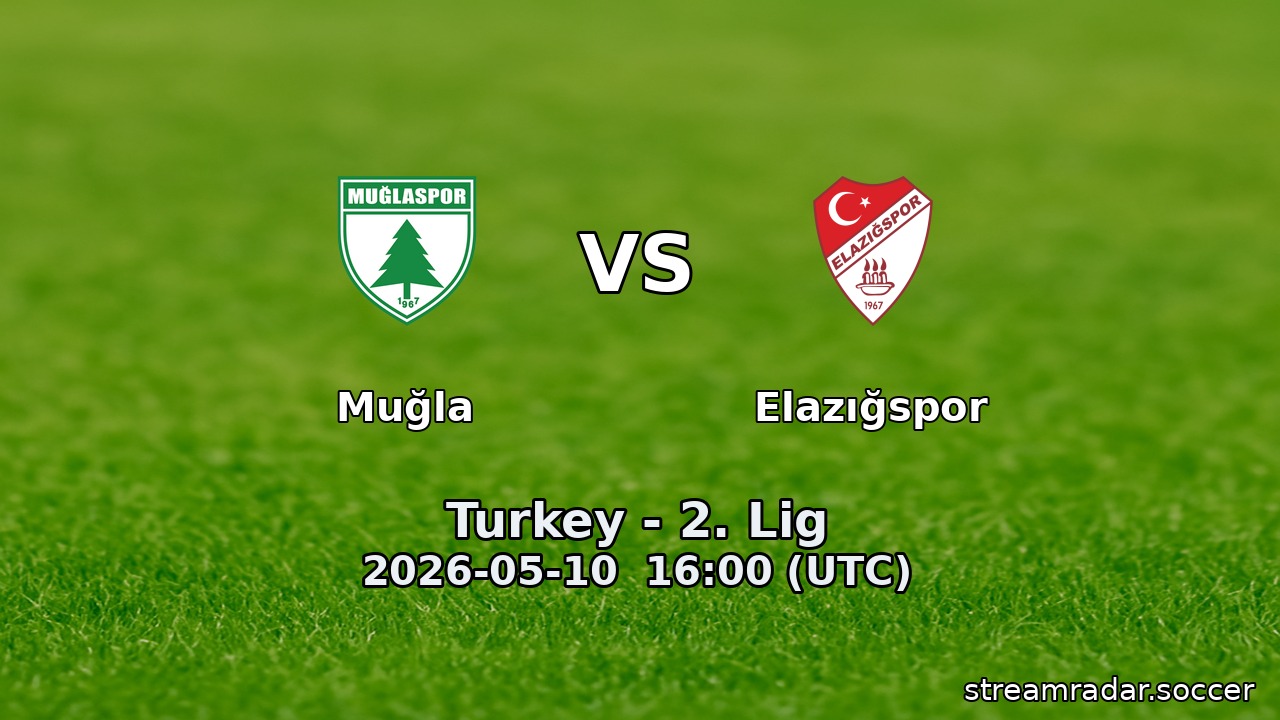 Muğla vs Elazığspor