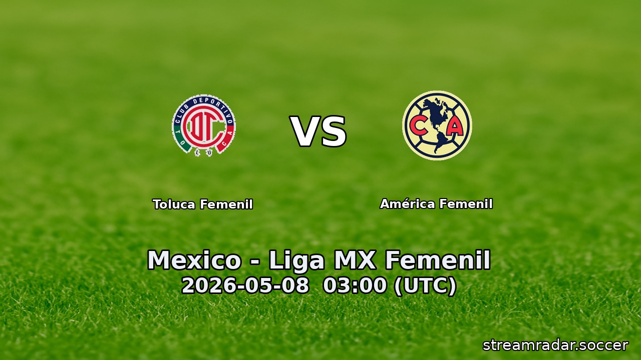 Toluca Femenil vs América Femenil