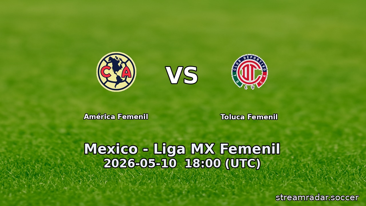 América Femenil vs Toluca Femenil