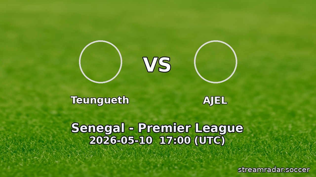 Teungueth vs AJEL