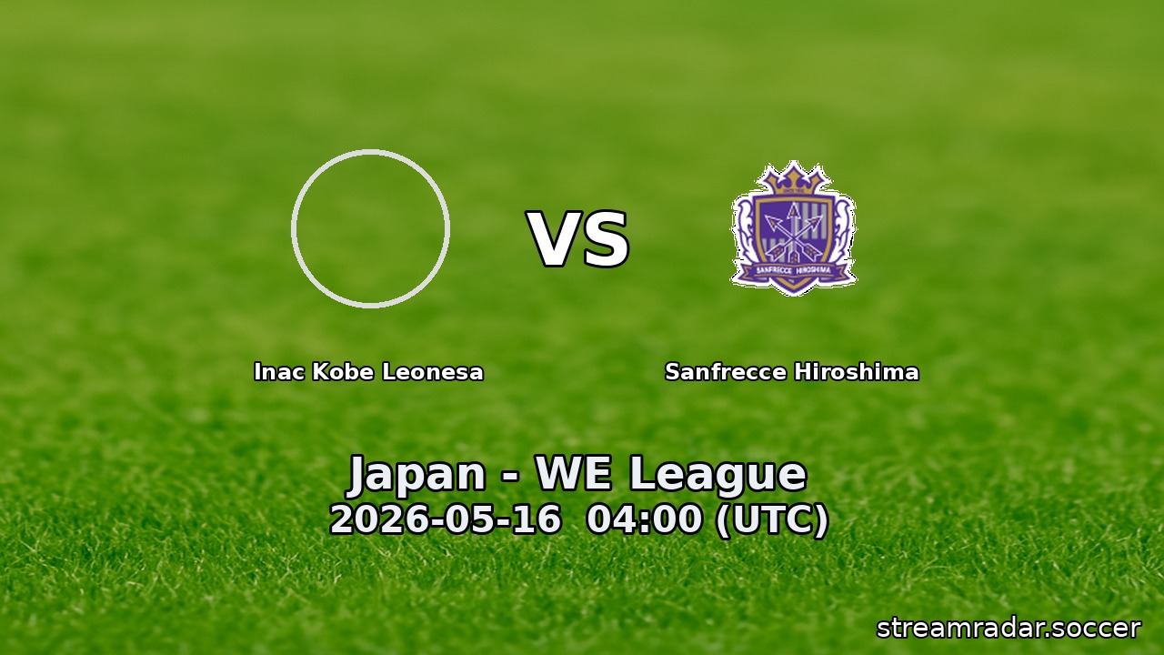 Inac Kobe Leonesa vs Sanfrecce Hiroshima