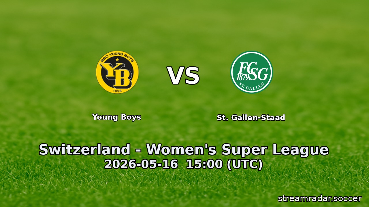 Young Boys vs St. Gallen-Staad