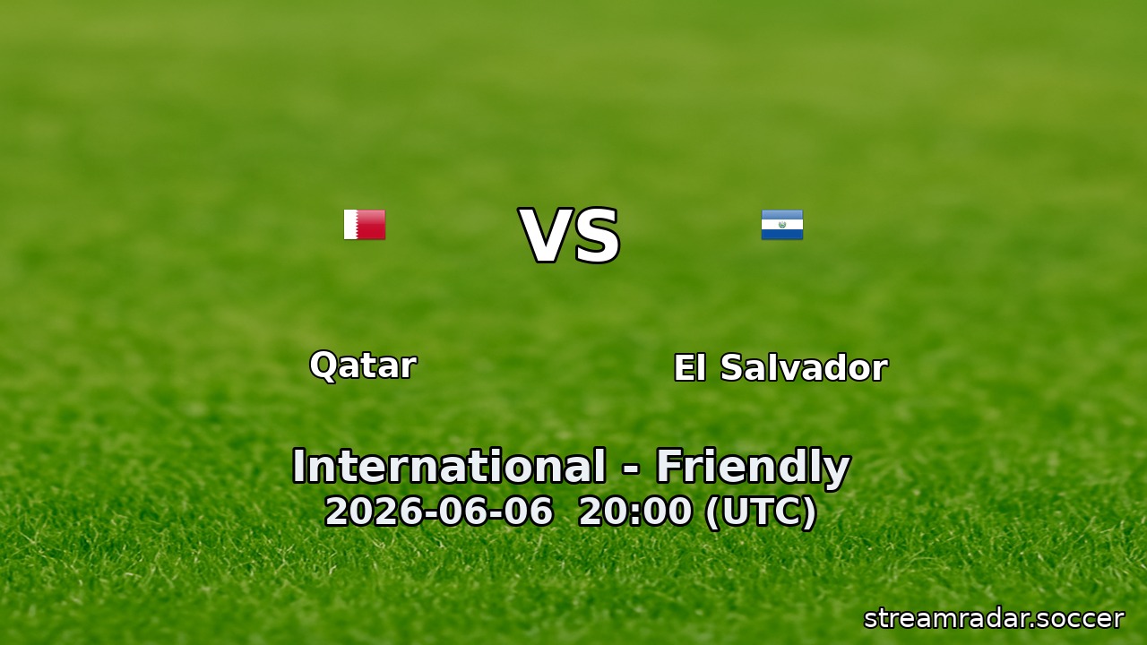 Qatar vs El Salvador