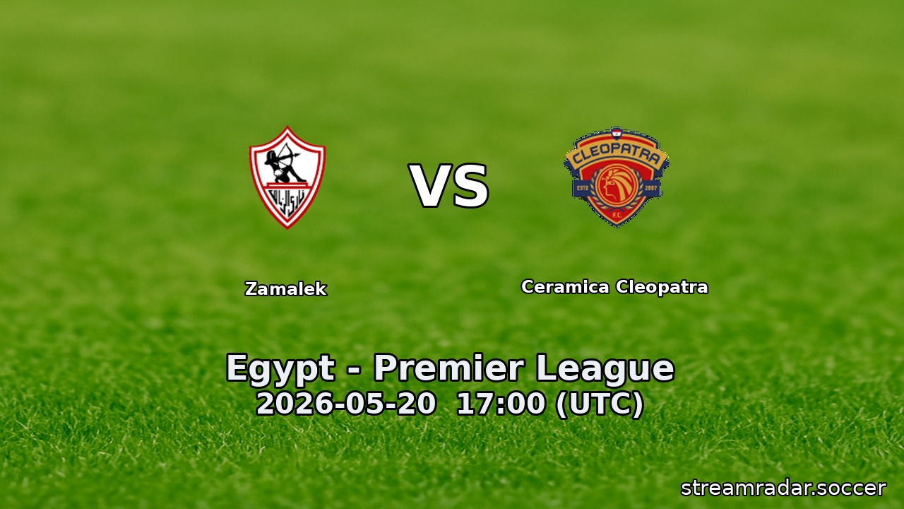 Zamalek vs Ceramica Cleopatra