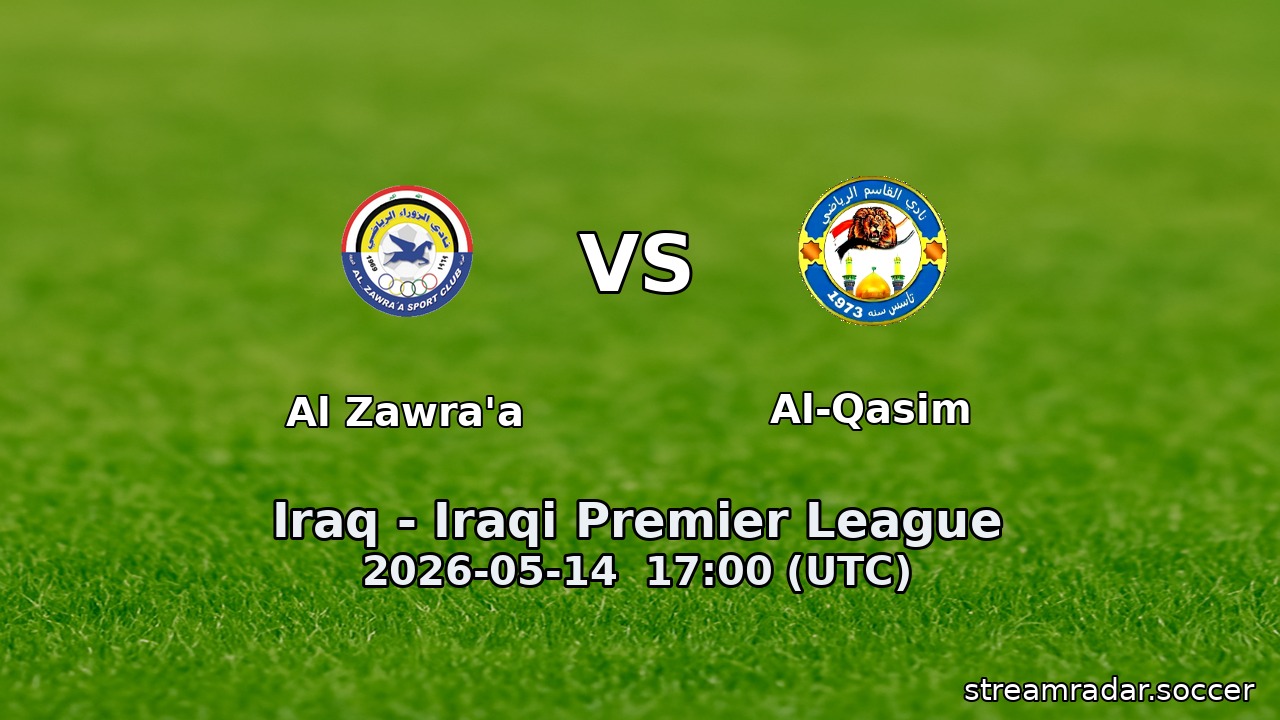 Al Zawra'a vs Al-Qasim
