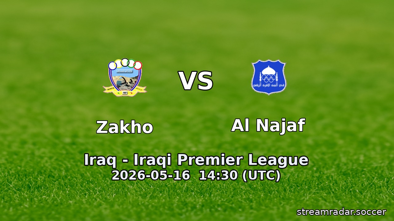 Zakho vs Al Najaf