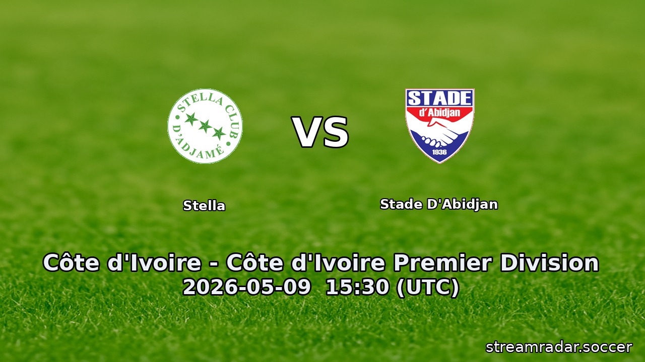 Stella vs Stade D'Abidjan