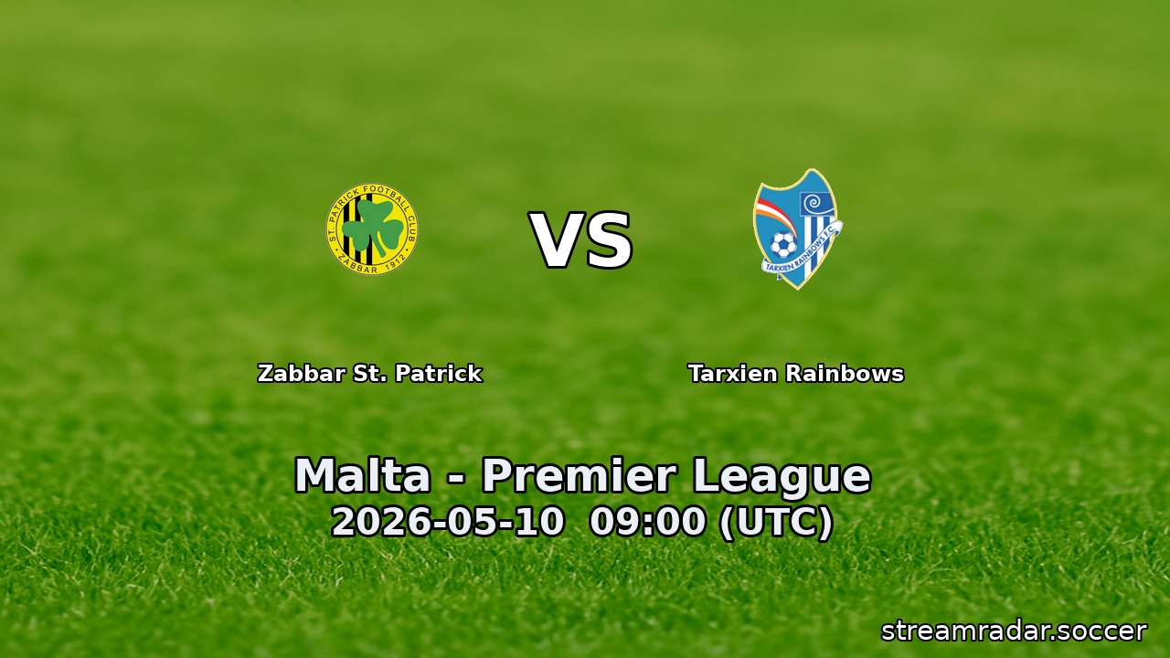 Zabbar St. Patrick vs Tarxien Rainbows