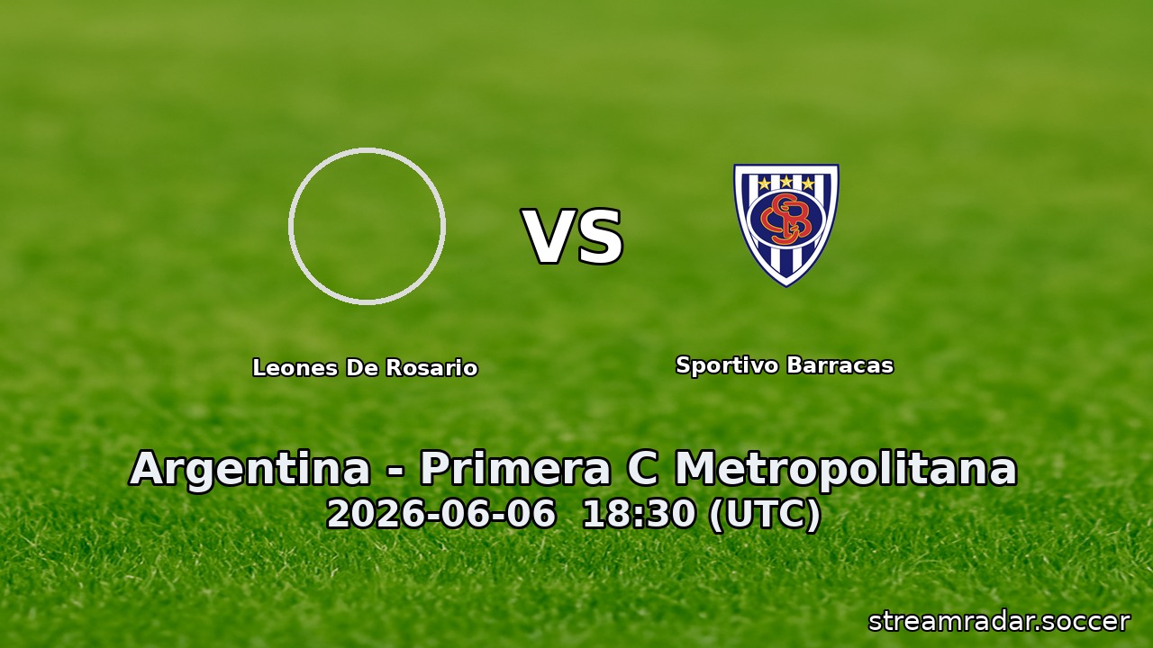 Leones De Rosario vs Sportivo Barracas