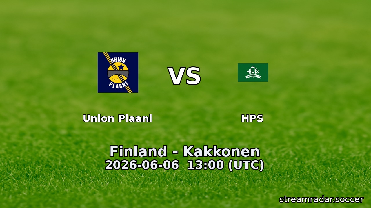 Union Plaani vs HPS