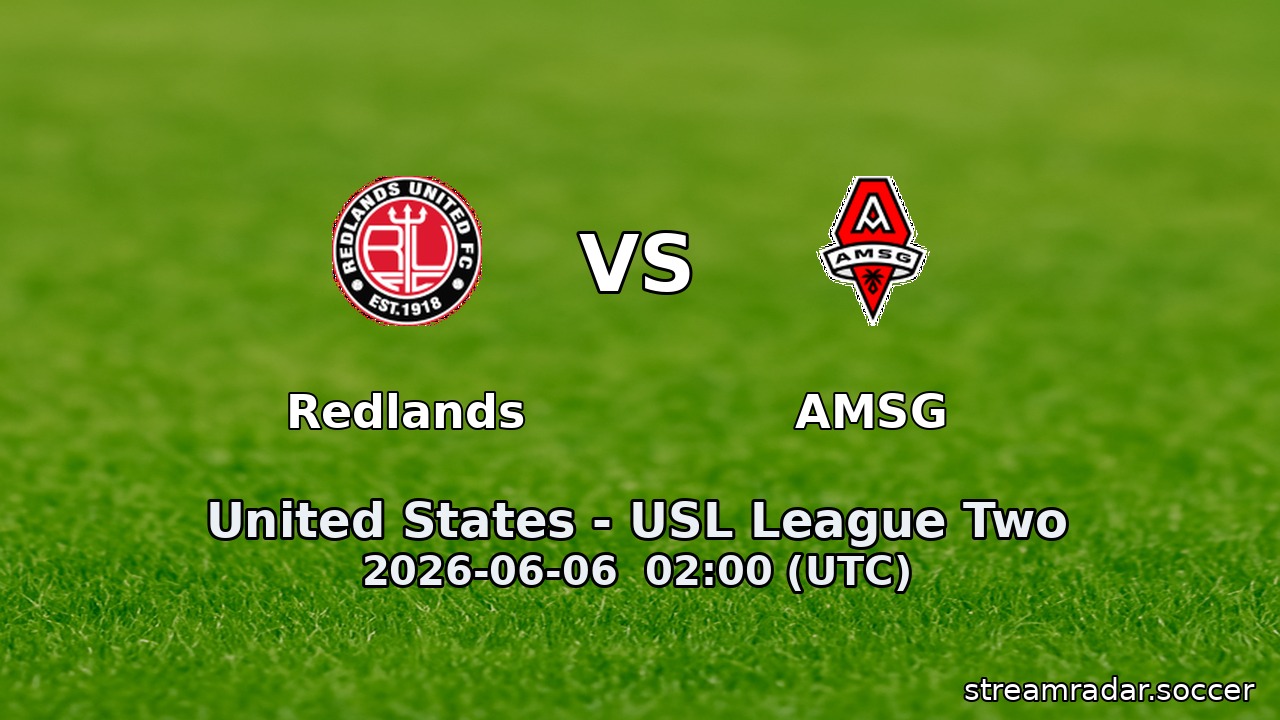 Redlands vs AMSG