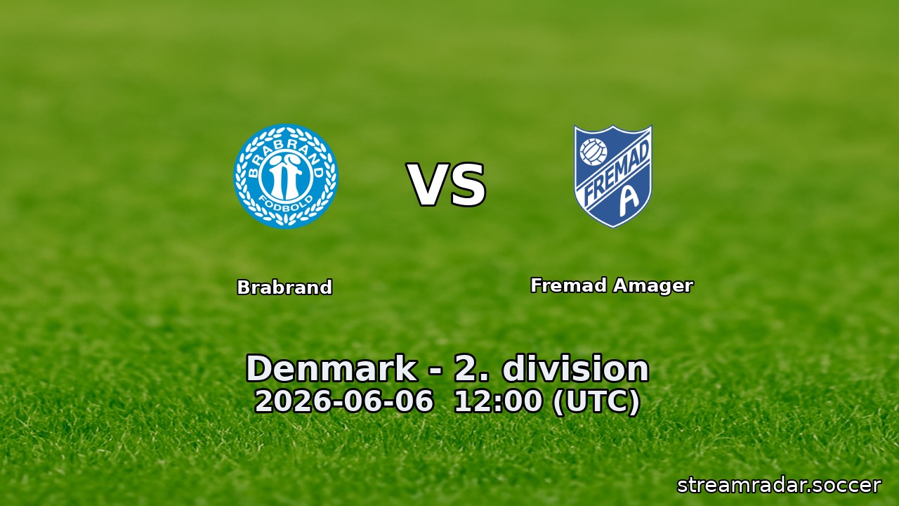 Brabrand vs Fremad Amager
