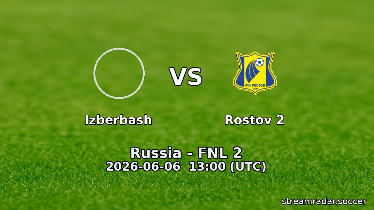 Izberbash vs Rostov 2