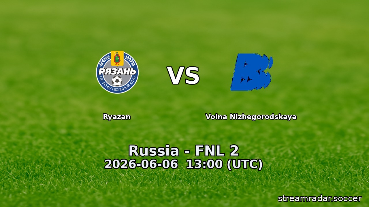 Ryazan vs Volna Nizhegorodskaya