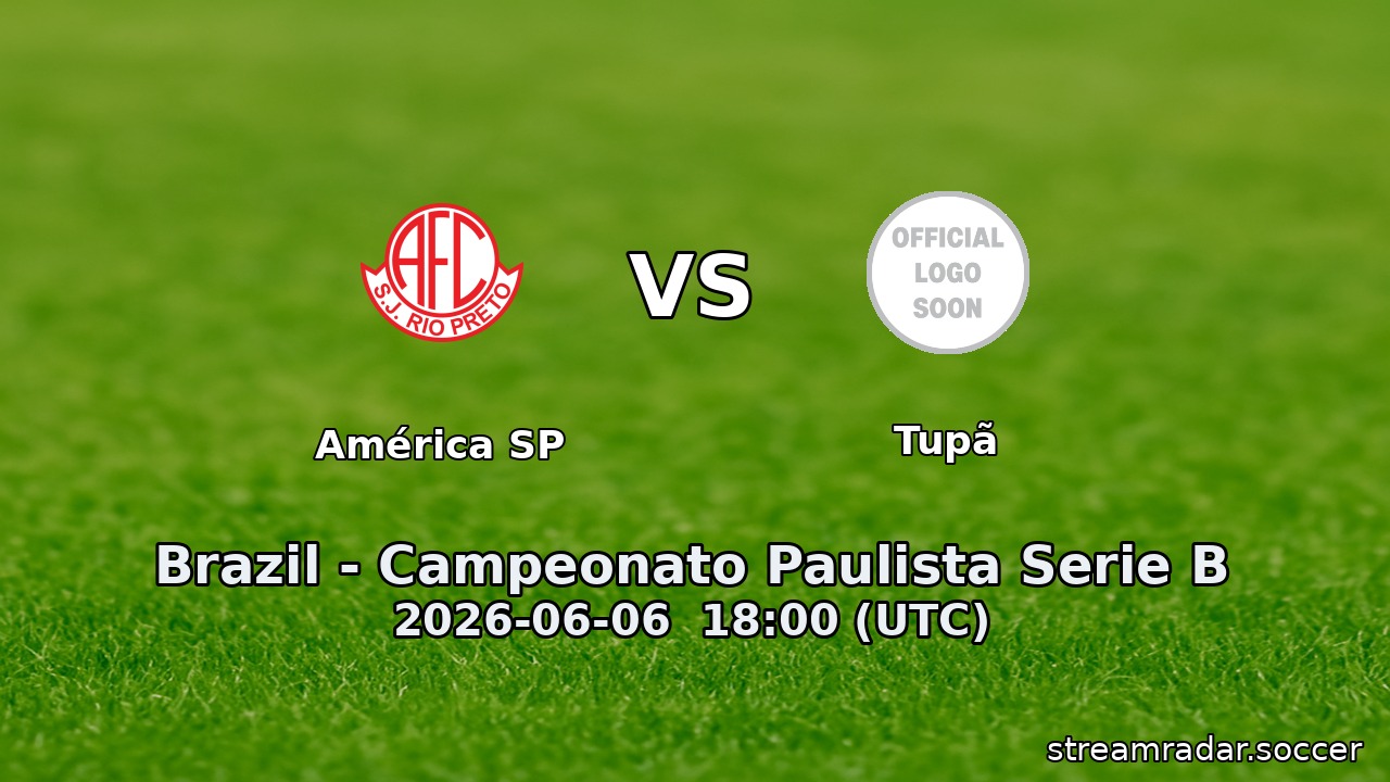 América SP vs Tupã