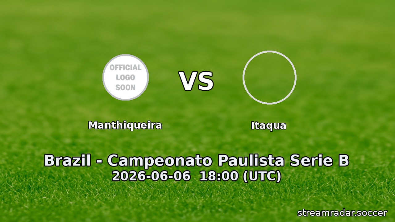 Manthiqueira vs Itaqua