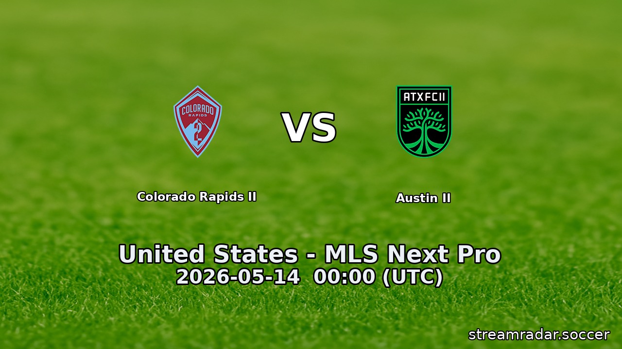 Colorado Rapids II vs Austin II