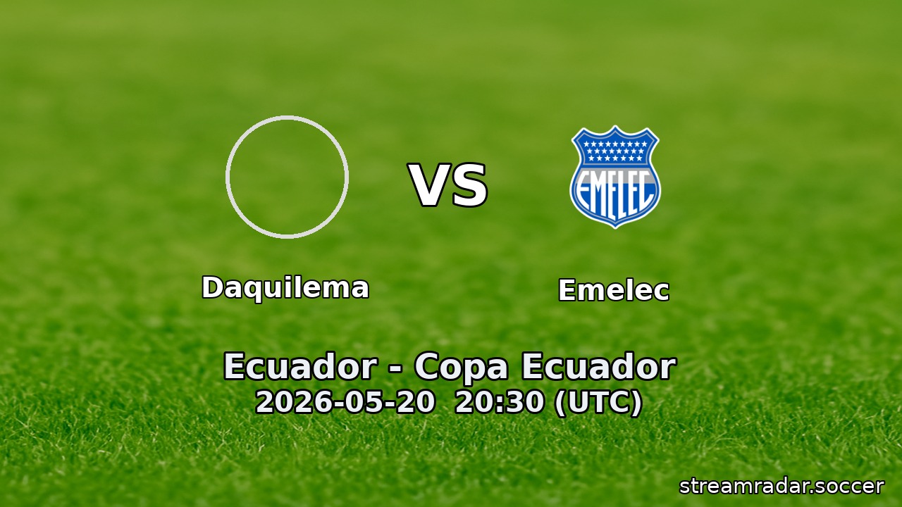 Daquilema vs Emelec