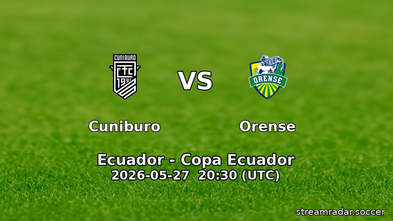 Cuniburo vs Orense