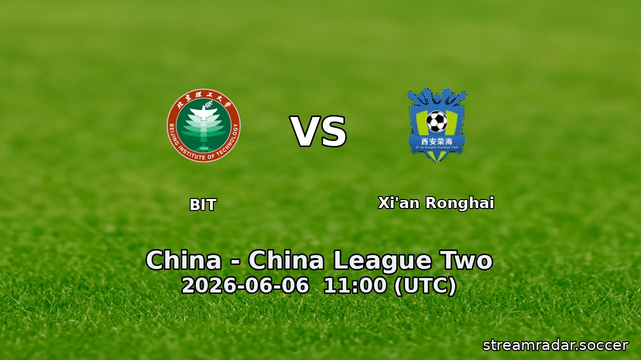 BIT vs Xi'an Ronghai