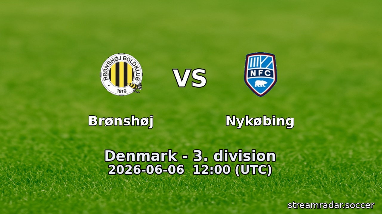 Brønshøj vs Nykøbing
