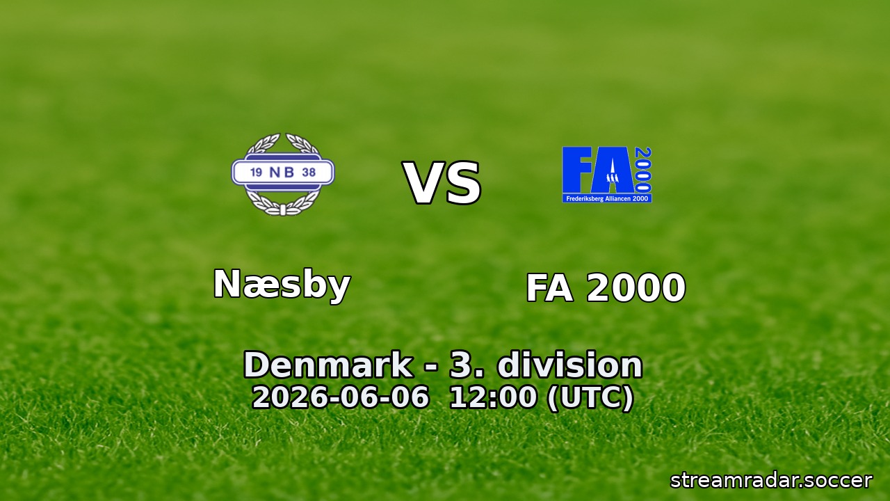 Næsby vs FA 2000