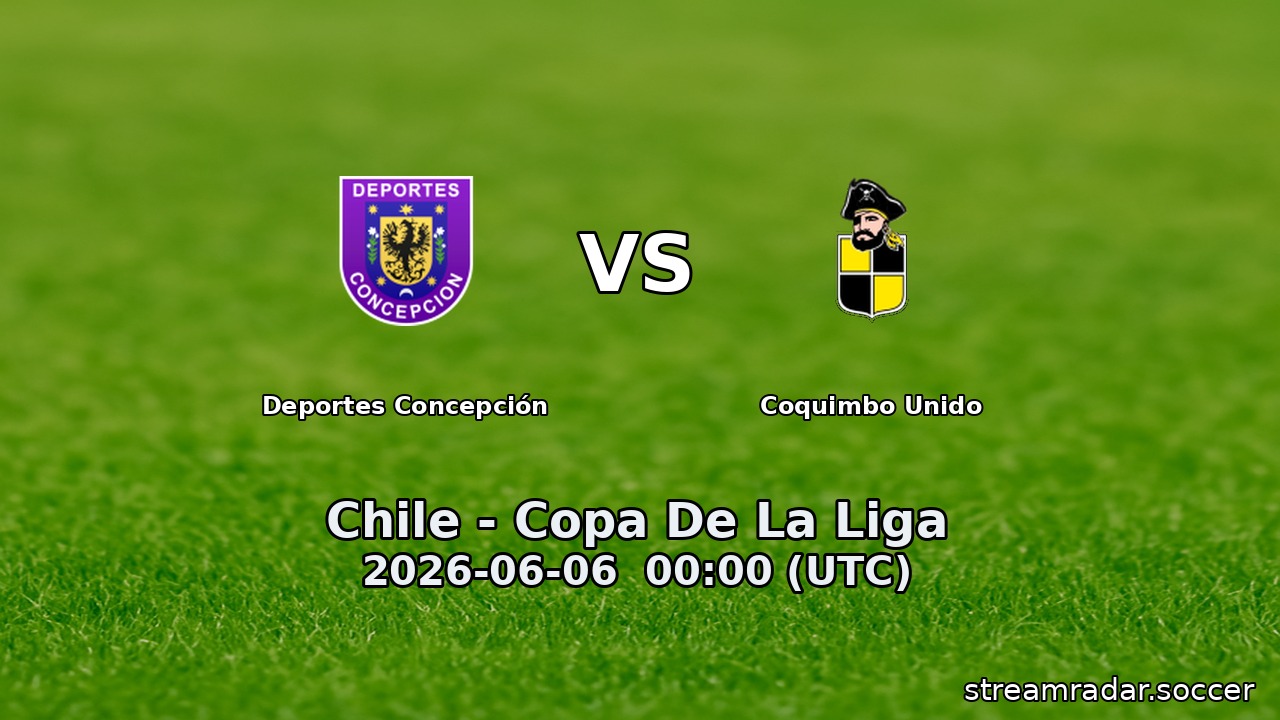 Deportes Concepción vs Coquimbo Unido