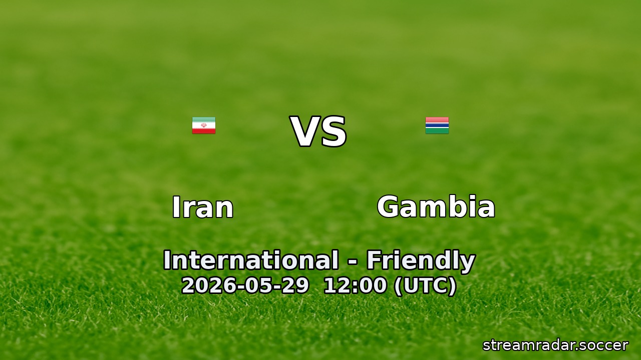 Iran vs Gambia
