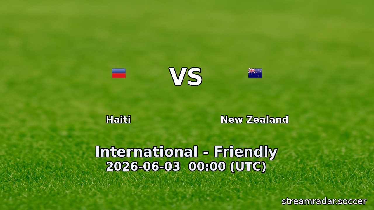 Haiti vs New Zealand