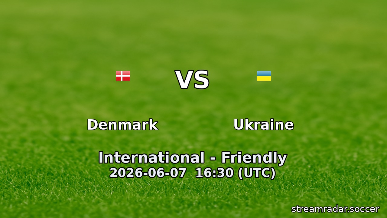 Denmark vs Ukraine