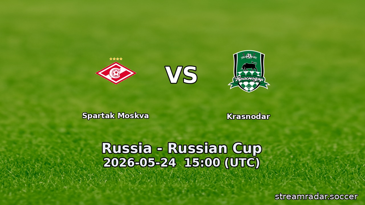 Spartak Moskva vs Krasnodar