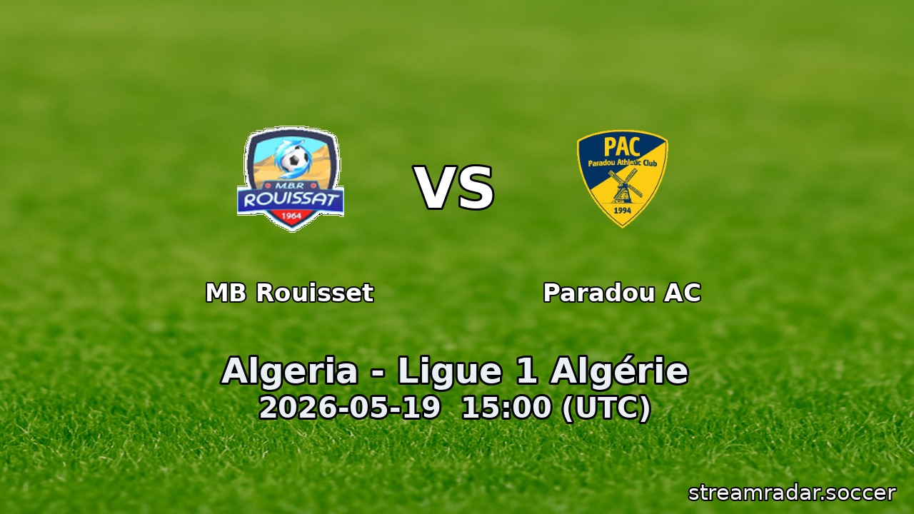 MB Rouisset vs Paradou AC