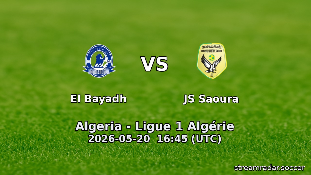 El Bayadh vs JS Saoura