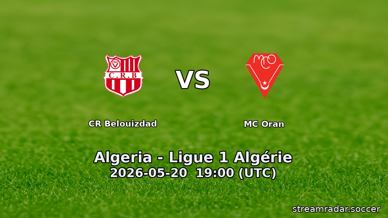CR Belouizdad vs MC Oran