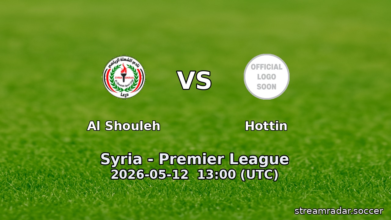 Al Shouleh vs Hottin