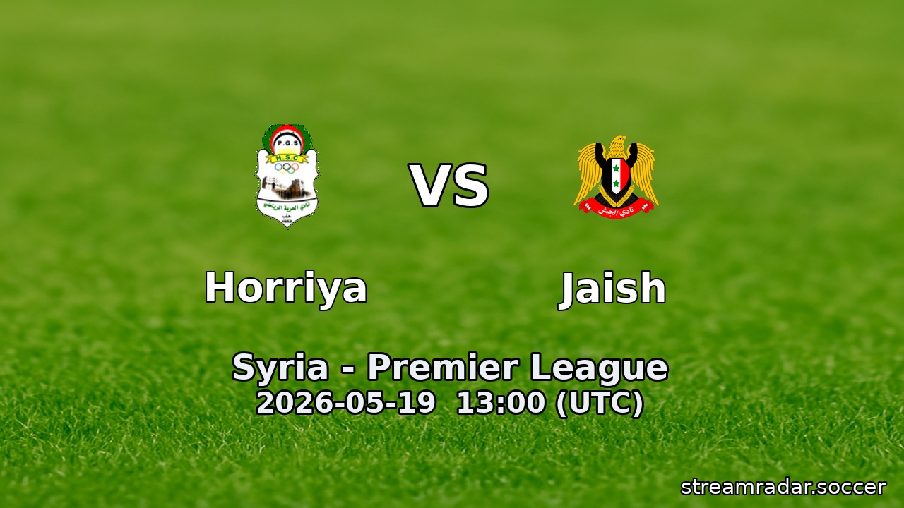 Horriya vs Jaish