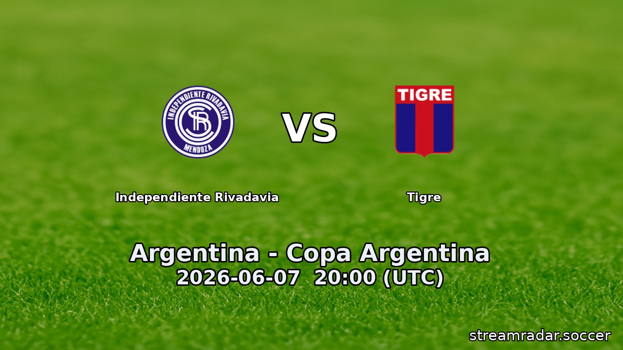 Independiente Rivadavia vs Tigre